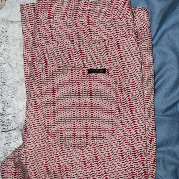 Scotch & Soda Skinny Jolie Vagabonde Pants, red and white pattern, size 10 or 30 - Picture 5 of 5